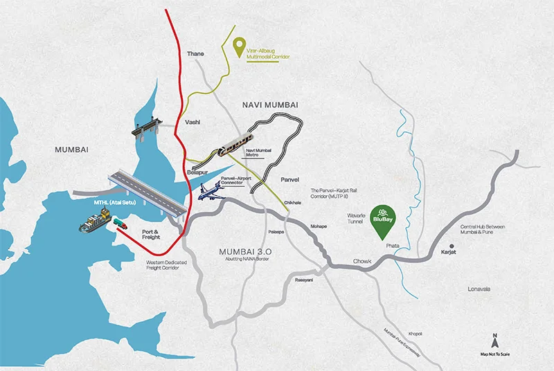 Ora Lands Karjat Strategic Location Map